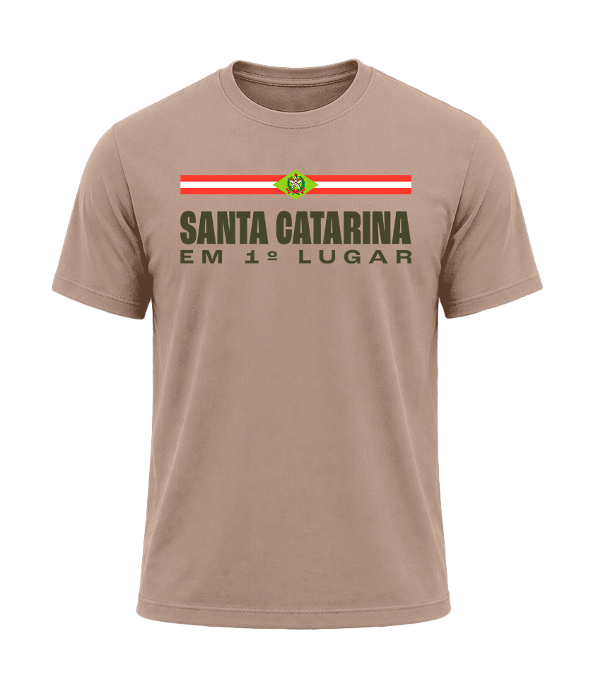 Camiseta Santa Catarina Bege